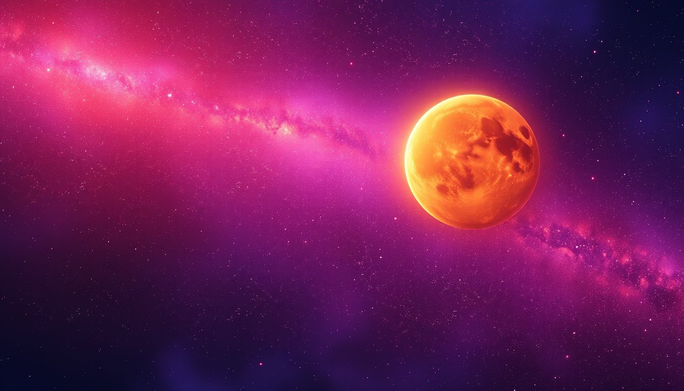 A large warm golden planet glowing among stars — jupiter retrograde meaning, growth and luck